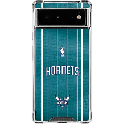 NBA Charlotte Hornets Jersey Google Pixel 6 Clear Case